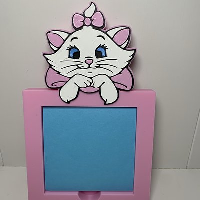 Cat With Pink Bow Sticky Note Holder
