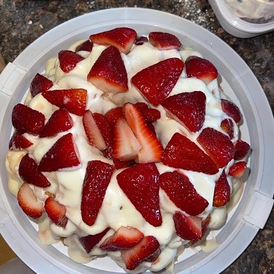 Strawberry Whipping Cream Pound Cake