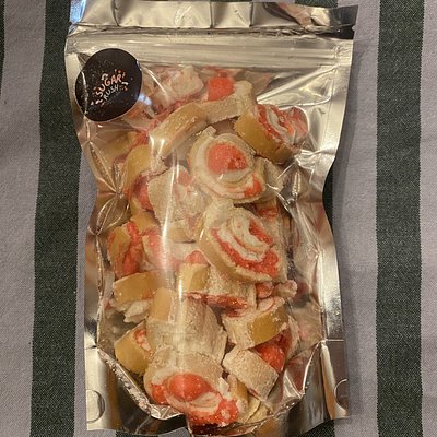 Freeze Dried Strawberry Shortcake Rolls