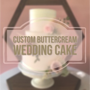 Custom Buttercream Wedding Cake 