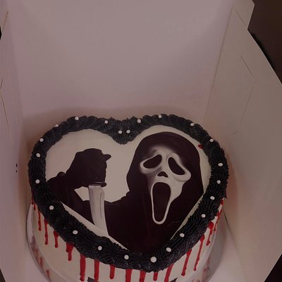 Ghost Face Cake 
