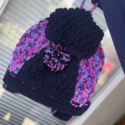 Crochet backpack