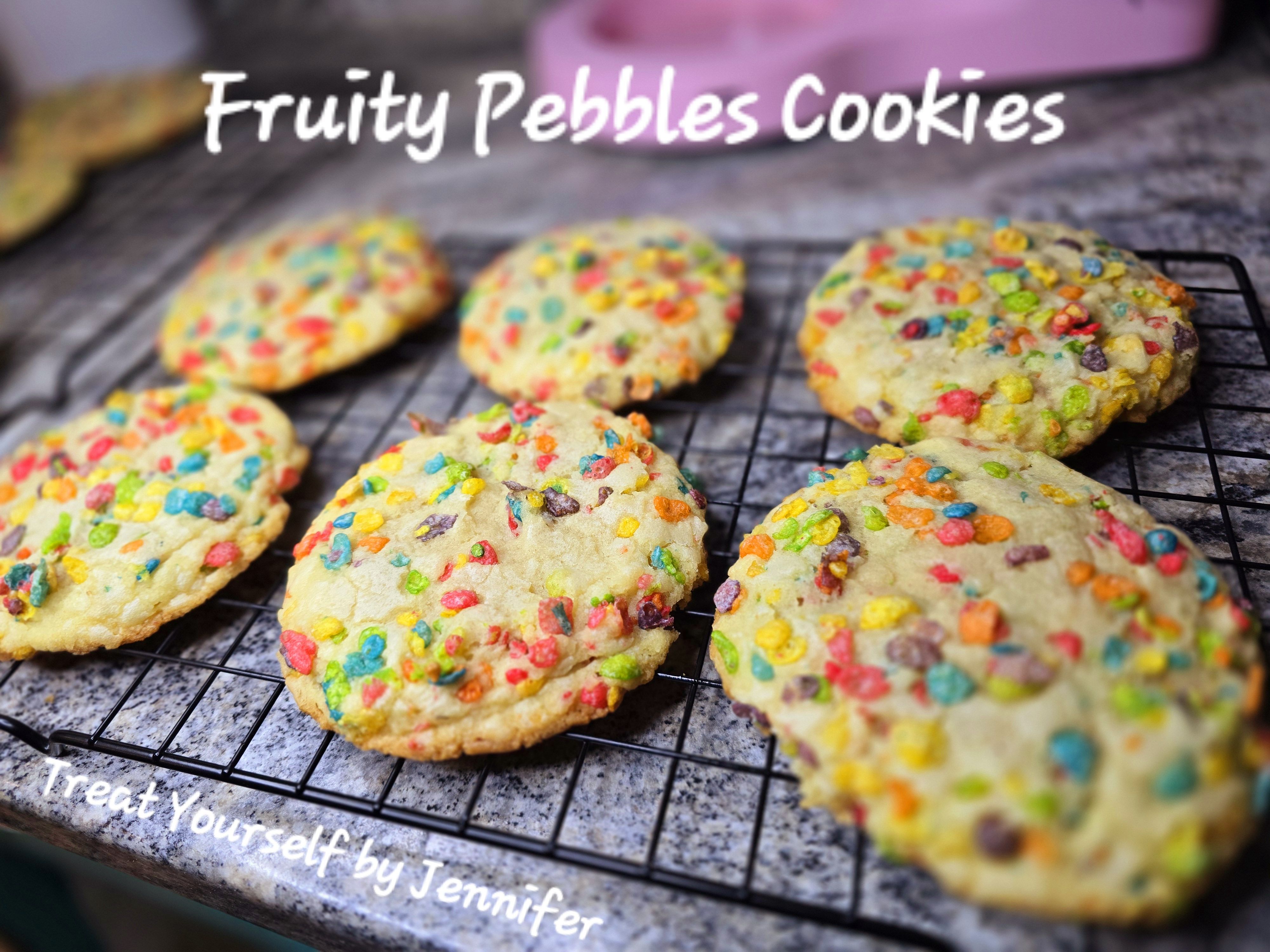 Jumbo Fruity Pebbles Cookies 
