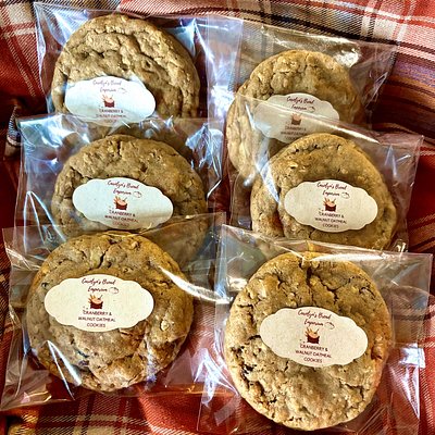 Jumbo Cranberry & Walnut Oatmeal Cookies 