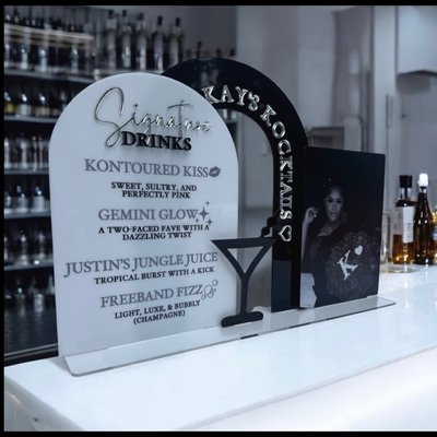 Custom Drink Sign 