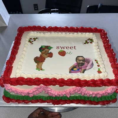 15&nbsp;" X 10" Sheet Pan Cake With Buttercream