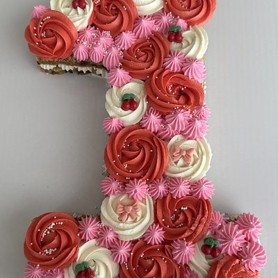 Custom Letter, Number, Or Shape Cookie Cake