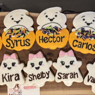 Ghost Cookie With Name 