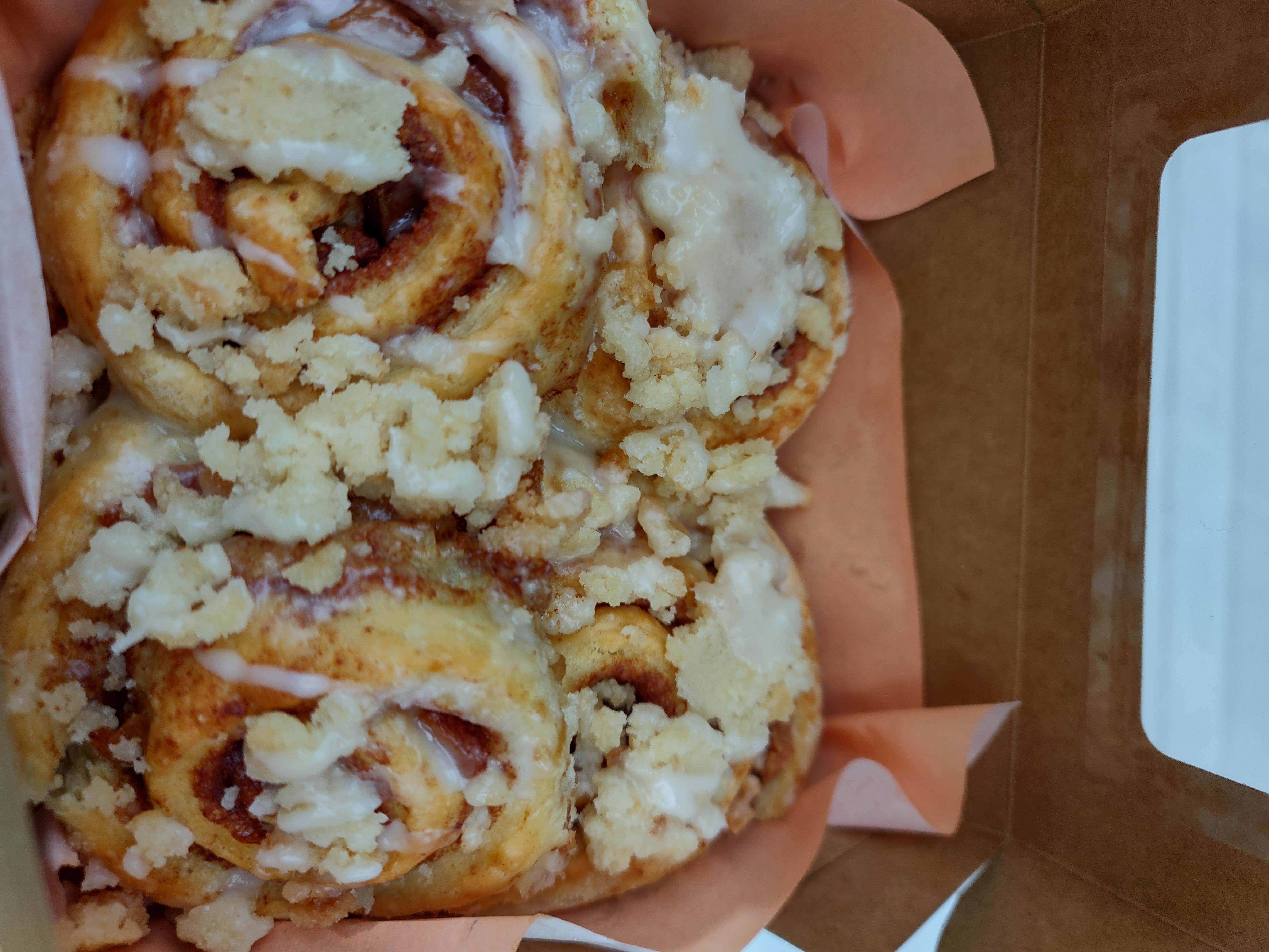 Sourdough Peach Cobbler Rolls 4-count