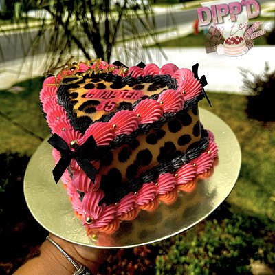 Custom Mini Heart Cake
