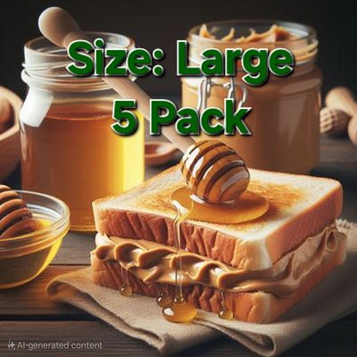 (Large 5pk) Pawfect Peanut Butter🍯🥜