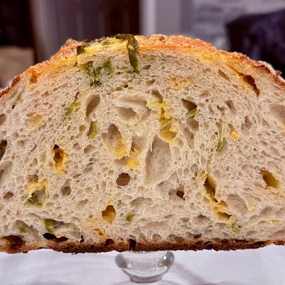 Jalapeño Cheddar Sourdough Loaf