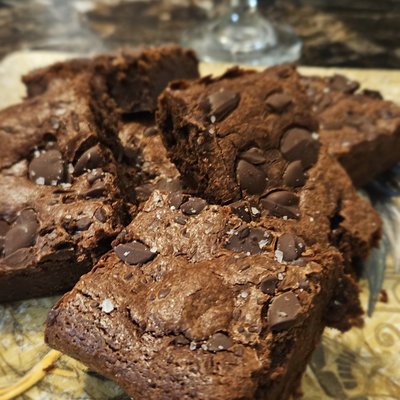 Fudgy Sourdough Chocolate Brownies 