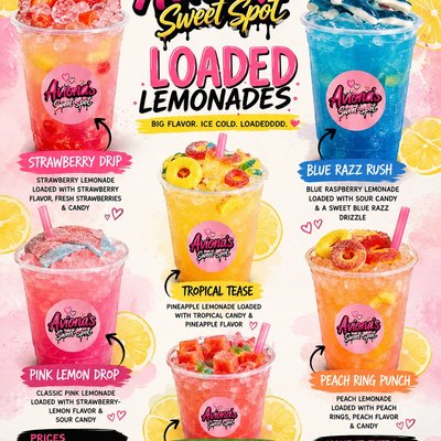🍋💦 AVIONA’S SWEET SPOT LOADED LEMONADES