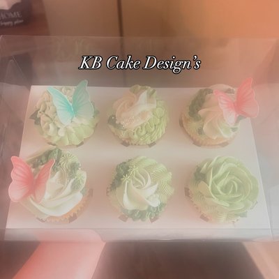 Matching Cupcakes Box Of 6 ( Cake Add On)