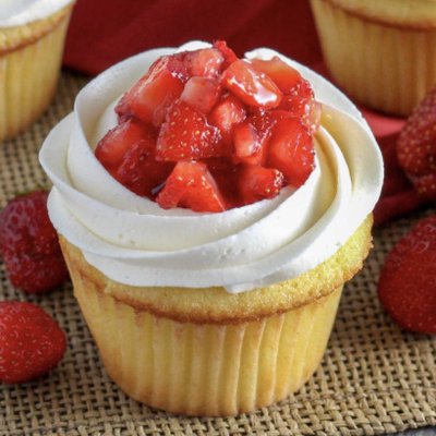 Strawberry Shortcake Cupcakes 