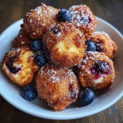 High Protein Lemon Blueberry Donut Holes