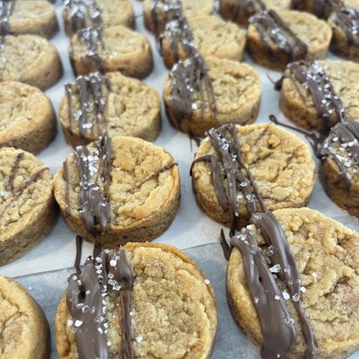 Peanut Butter Chocolate Drizzle Cookies- 6 Or 12 Pack