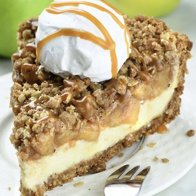 Apple Compote cheesecake Pie
