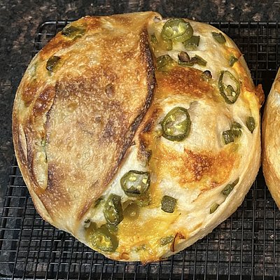 Jalapeño & Cheddar Sourdough Bread