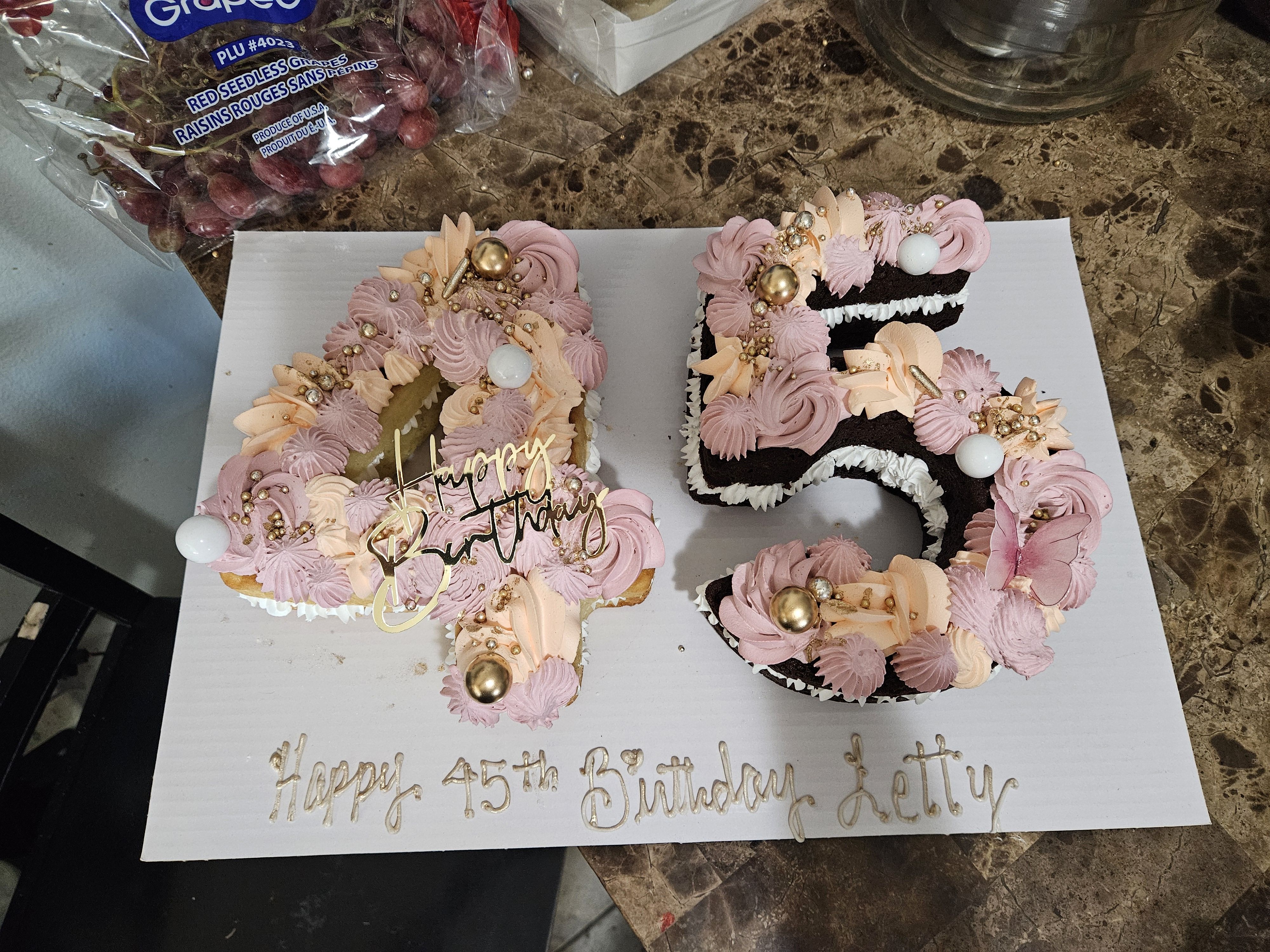 Number Cake Filled