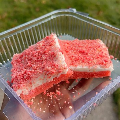 Strawberry Crunch Brownies
