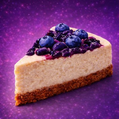 Blueberry Bliss Cheesecake Slice  🍰🫐