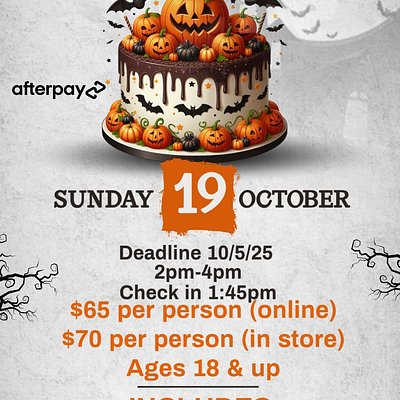 Halloween Cake & Sip