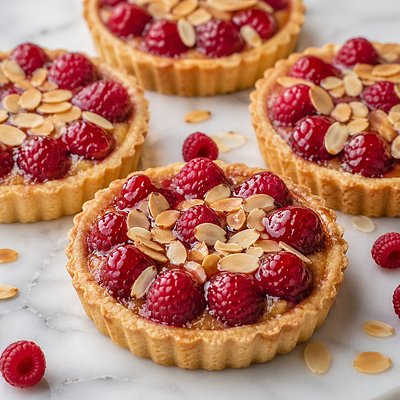  Raspberry Almond Tarts