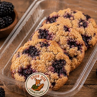 Blueberry Cobbler Cookies 