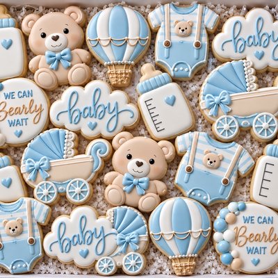 Baby Shower, Custom Cookies
