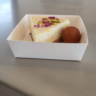 Gulab Jamun Cheesecake Eggless