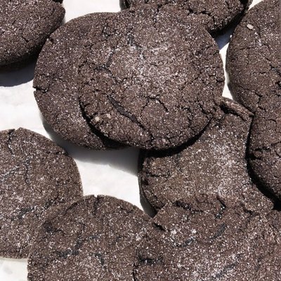 Black Cocoa Espresso Cardamom Cookies 
