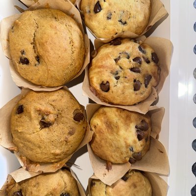 Pumpkin Chocolate Chip Muffins 6ct