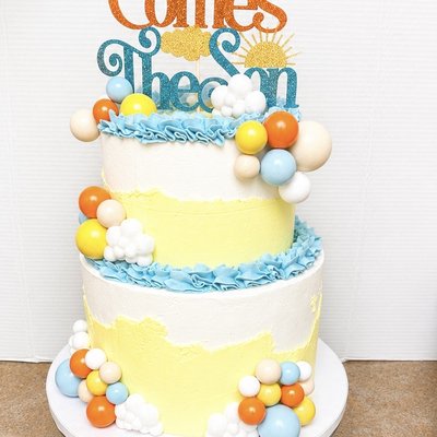 Custom “Luxe” Cakes Double Tier 