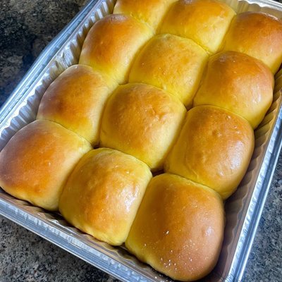 Sweet Yellow Buns (Pani Tonga) Half Tray (12 Rolls) 