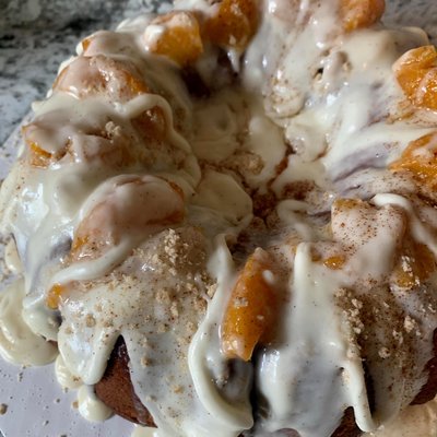 Peach Cobbler Pound Cake 