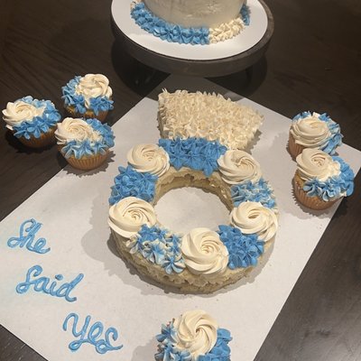 Bridal Ring Cookie Cake