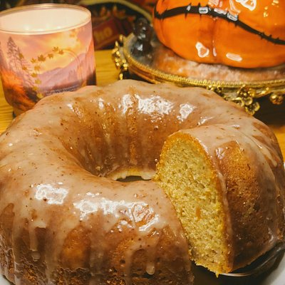 Sweet Potato Pound Cake w/ Toasted Butter Glaze (Slice)