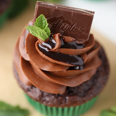 Chocolate Mint Cupcake (12)