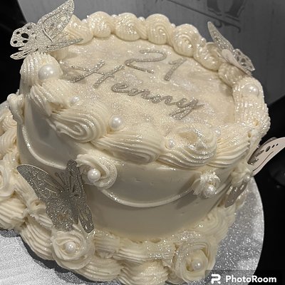 Vintage Butterfly Cake