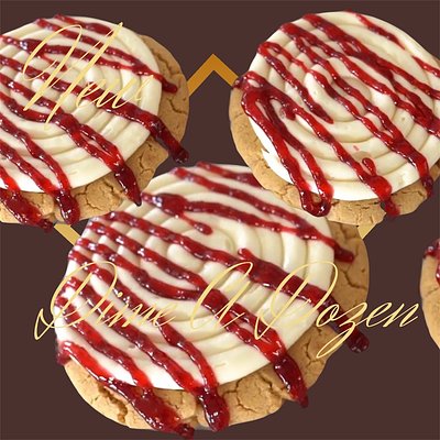 Crumble Raspberry Cheese cookie 