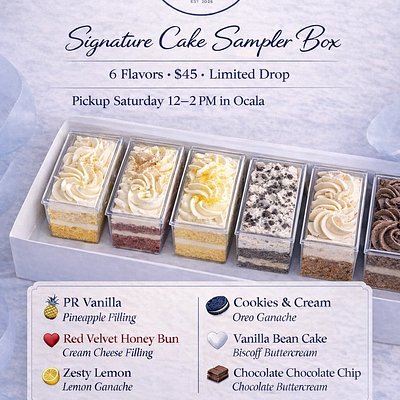 Cake Flight Tasting Box