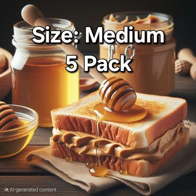 (Med. 5pk) Pawfect Peanut Butter🍯🥜