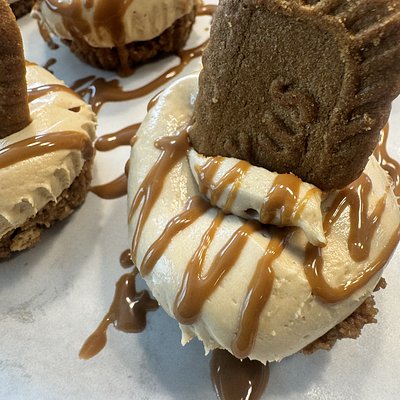 Cookie Butter Cheesecake Bites 1//2 Dozen 