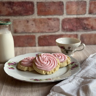 Pink Frosted Sugar Cookie