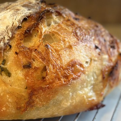Jalapeño Cheddar Sourdough Bread