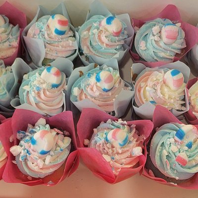 Cotton Candy Cupcake