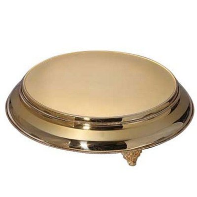 18" Gold Plateau Cake Stand *Rental*