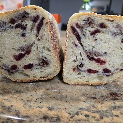 Cranberry And Walnut Sourdough Loaf